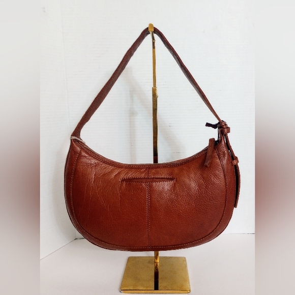 NWT Ashwood woven leather hobo shoulder bag, Cognac brown - Picture 3 of 14